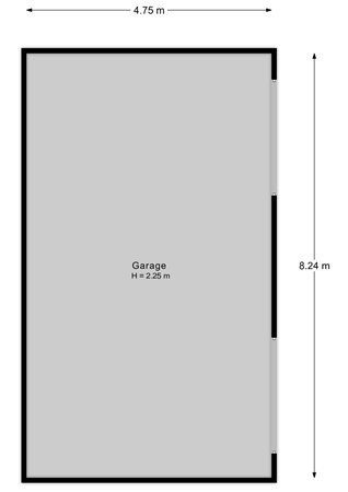 Floorplan - Gaagweg 36B, 2636 AK Schipluiden